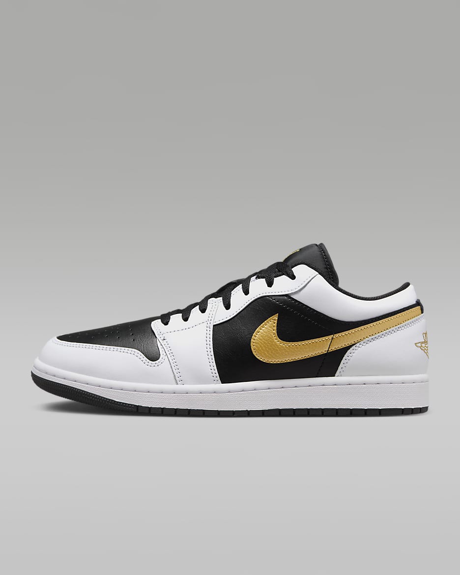 Black white gold shoes online